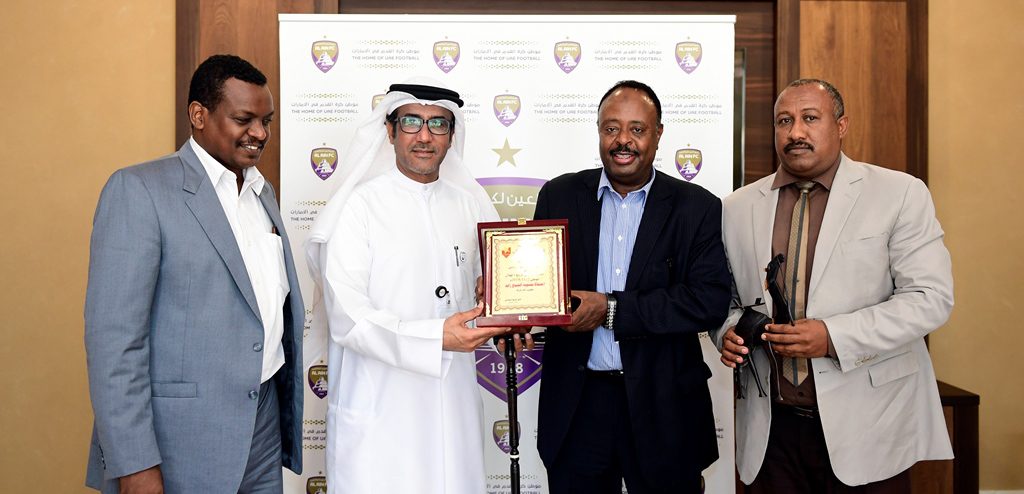 Al Hajeri Receives Al Merrikh Delegation and Hails High Ethics of the Sudanese Fans.. Quraish: Al Ain is the Best Asian Club and We Support the Aspirations of the “Whites” and the “Boss” in Asian Cup and FIFA Clubs World Cup